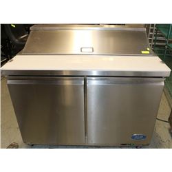ICB 2 DOOR S/S REFRIGERATED PREP TABLE 4' WIDE