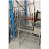 Image 1 : LOT OF FOUR PARTIAL STAINLESS STEEL SHELVING