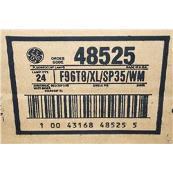 NEW CASE OF 24 NEW G.E. FLUORSCENT LIGHTBULBS 8'