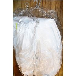 LOT OF WHITE TABLE/CHAIR COVERS