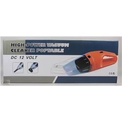 NEW 12 VOLT HIGH POWER PORTABLE VACUUM