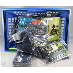 LARGE ASSORTMENT OF COMPUTER SUPPLIES INCLUDING