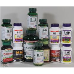 BOX OF VARIOUS VITAMINS