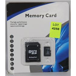 NEW 32GB MICRO SD CARD WITH ADAPTOR