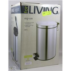 12L STEP GARBAGE CAN