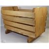 Image 1 : SOLID OAK MAGAZINE RACK /NEWSPAPER HOLDER