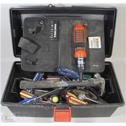 TOOL BOX WITH TOOLS INCL CORDLESS SCREWDRIVER