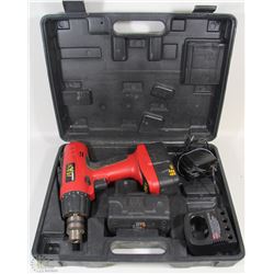 MAX POWER 9.6V CORDLESS DRILL WITH BATTERY AND