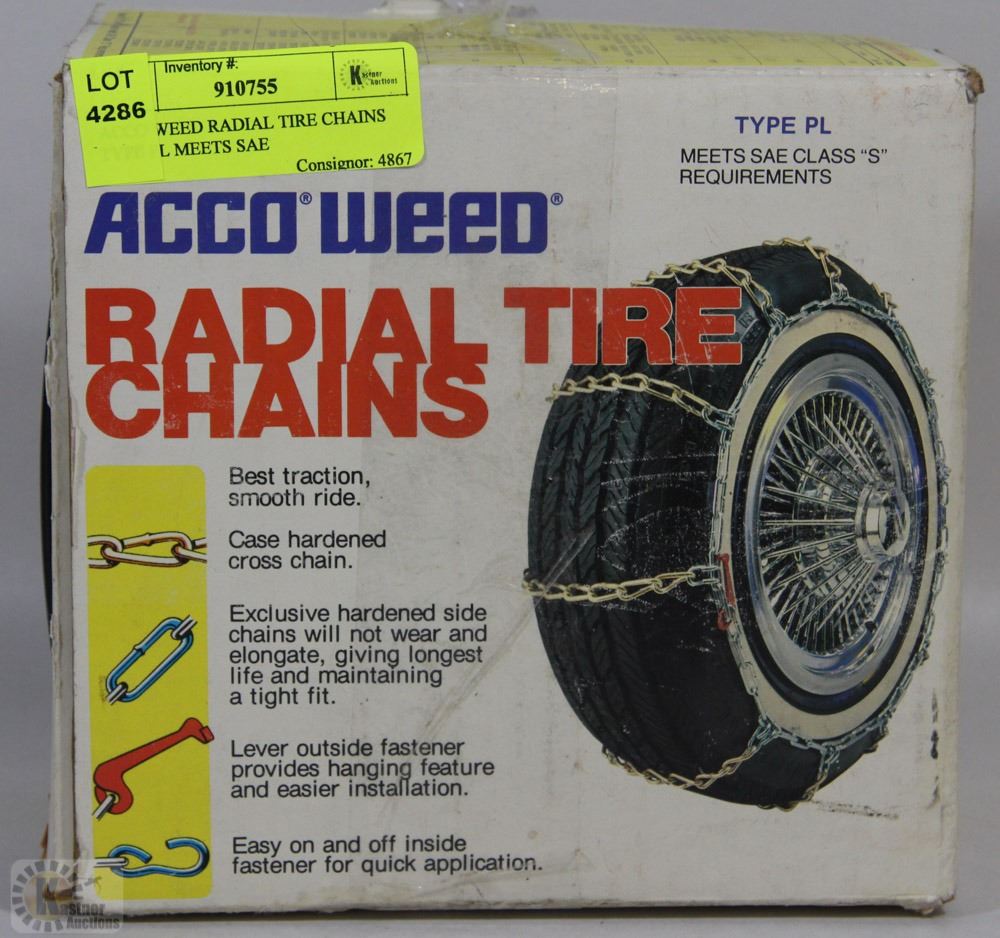 ACCO WEED RADIAL TIRE CHAINS TYPE PL MEETS SAE