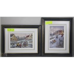 2 FRAMED  PRINTS BY CANADIAN ARTIST