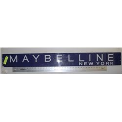 MAYBELLINE NEW YORK PLEXIGLASS DISPLAY SIGN