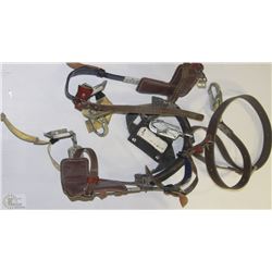 POWER LINEMAN KLEIN CLIMBING SPURS WITH BODY BELT