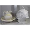 Image 1 : WASH BASIN JUG AND BOWL +FISH BOWL +SUGAR BOWL