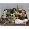 Image 1 : FLAT OF CAT FIGURINES MADE OF VARIOUS MATERIALS