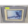 Image 1 : FRAMED 1973 ROBERT BATEMAN PAINT OF OSPREY AND ITS
