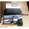 Image 1 : LARGE BOX OF OFFICE/SCHOOL SUPPLIES