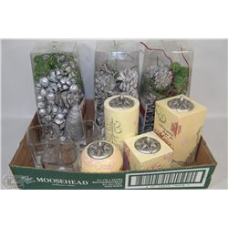 FLAT OF CHRISTMAS POTPOPORI + HOLIDAY TEA LIGHT