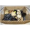 Image 1 : BASKET OF ASSORTED SKULL ORNAMENT COLLECTION