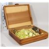 Image 1 : SMALL JEWELRY BOX WITH CONTENTS