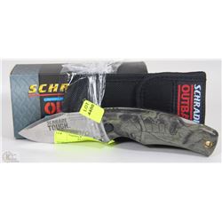 SCHRADE KNIFE AND CASE 3.5" BLADE