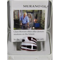 TWO TONE MURANO GLASS RING SIZE 7