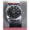 Image 1 : OMEGA MENS WATCH WITH BLACK STRAP