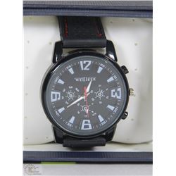 WELJLEER MENS WATCH WITH RUBBER BAND STRAP