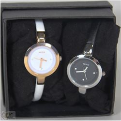 LOT OF 2 KEZZI WOMENS FASHION WATCHES