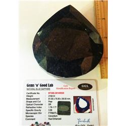 2150 CT NATURAL BLUE SAPPHIRE GEMSTONE