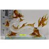 Image 1 : DECORATIVE GLASS ART DRAGON ON GLASS DISPLAY