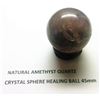 Image 1 : 45MM NATURAL AMETHYST CRYSTAL SPHERE