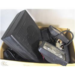 BOX WITH GARMIN NUVI GPS, SIRIUS SATELLITE