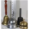Image 1 : LOT OF VINTAGE SCHOOL BELLS