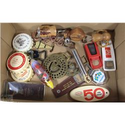 FLAT OF 20 COLLECTOR BOTTLE OPENERS