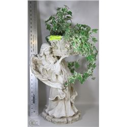 ANGEL PLANT HOLDER WITH ARTIFICIAL PLANT