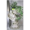 Image 1 : ANGEL PLANT HOLDER WITH ARTIFICIAL PLANT