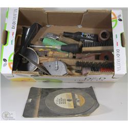 BOX OF ASSORTED TOOLS