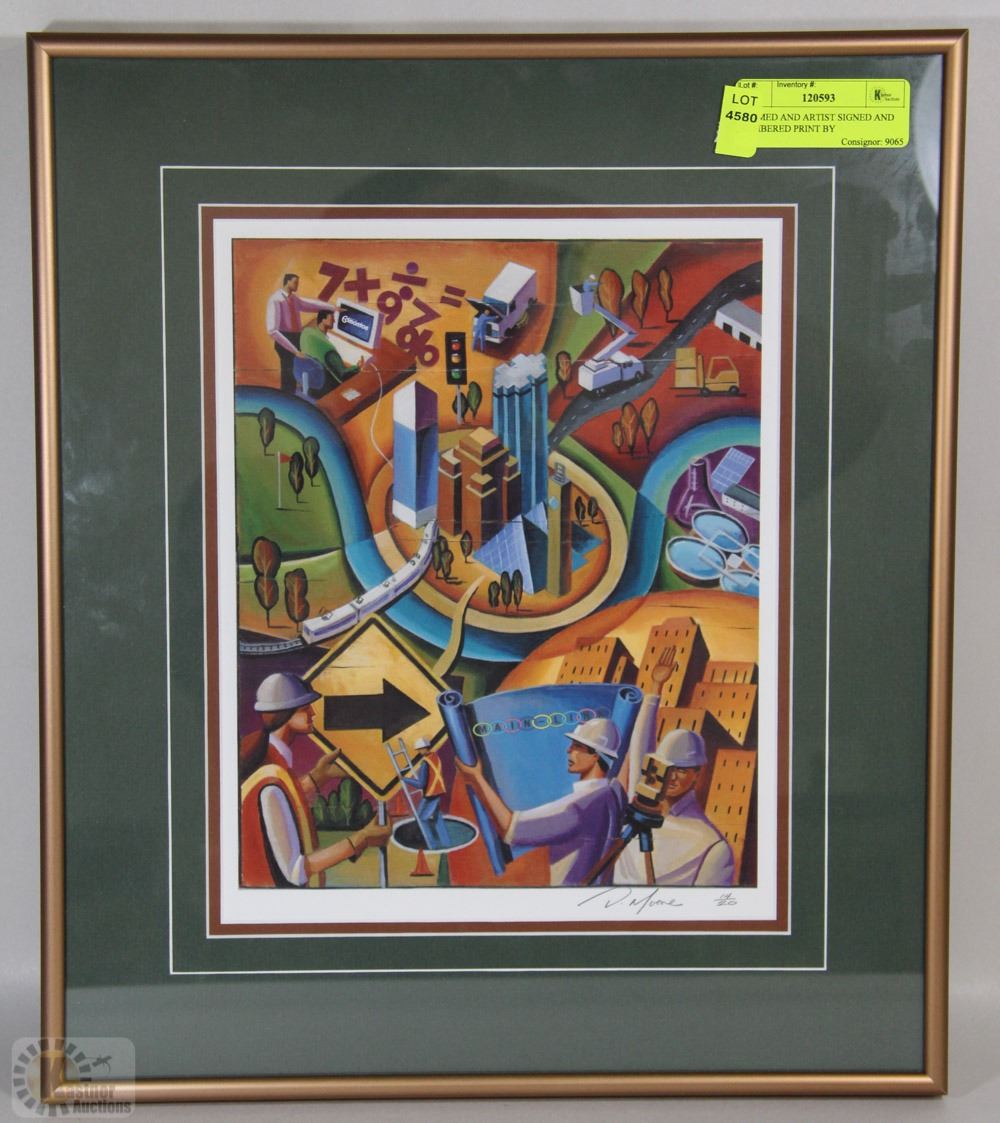 FRAMED AND ARTIST SIGNED AND NUMBERED PRINT BY