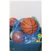 Image 1 : BLUE TOTE & BAG W/ ASSORTED SPORTS & ENTERTAINMENT