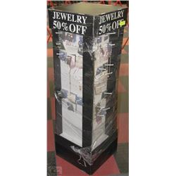 OVER 125+ JEWELRY PIECES ON DISPLAY STAND WITH