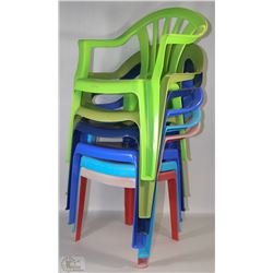 LOT OF 6 CHILDREN'S SIZE PATIO CHAIRS