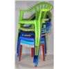 Image 1 : LOT OF 6 CHILDREN'S SIZE PATIO CHAIRS