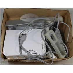 NINTENDO WII W/ HOOK UPS AND 2 CONTROLLERS