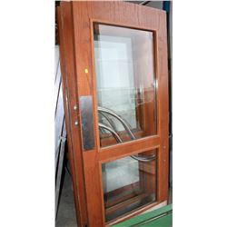 THREE WOOD & GLASS DOORS