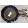 Image 1 : 3 CAST IRON FRY