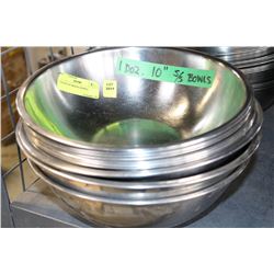 1 DOZEN S/S MIXING BOWLS ON CHOICE