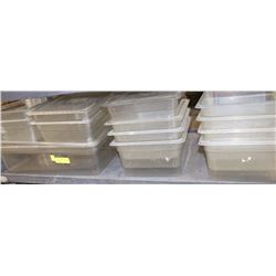 LOT OF 14 PCES OF CAMBRO INSERT CONTAINERS
