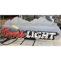 NEON COORSLIGHT SIGN-AS IS- NOT WORKING