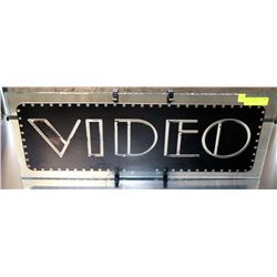 "VIDEO" NEON SIGN