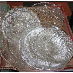 FLAT OF SERVING DISHES